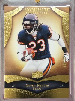 2009 Upper Deck Exquisite  Devin Hester 2009 Exquisite Base Card