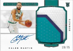 2020-21 Panini National Treasures Rookie Patch Autographs Horizontal Caleb Martin #ed 19/75