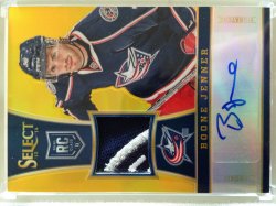 2013/14 Panini Select Boone Jenner patch auto rc Gold parallel #306