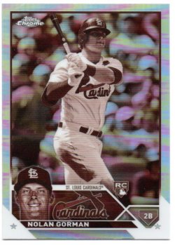 2023 Topps Chrome Gorman, Nolan - Sepia Refractors