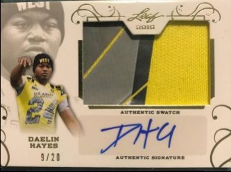 2016 Leaf US Army AA Bowl Daelin Hayes PA-DH1 9/20