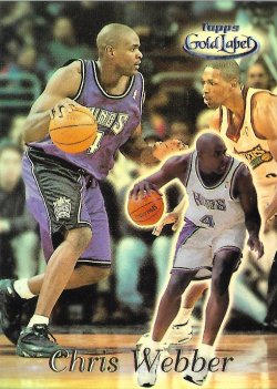 1999-00 Topps Gold Label Class 1 One to One Chris Webber #ed 1/1