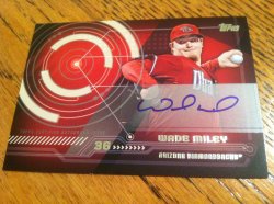2014 Topps Series 1 Wade Miley Trajectory Autograph