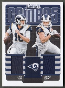 2018 Classics Classic Combos Memorabilia Jared Goff & Cooper Kupp