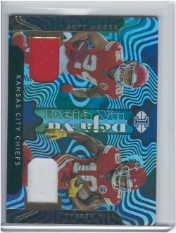 2022 Panini Illusions Skyy Moore and Tyreeek Hill Deja Vu