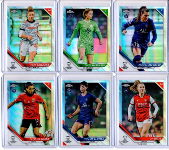 Fs Ct Lot Of Topps Chrome Uefa Women S Champions Refs