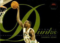 1993-94 Skybox Premier Edition Basketball Dynamic Dunks Shawn Kemp