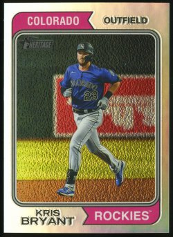 2023 Topps Heritage Chrome Refractor Kris Bryant
