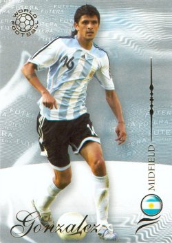 2006-2007  Futera World Football Foil 2007 Lucho Gonzalez