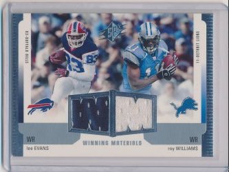    Roy Williams and Lee Evans 2005 SPx Winning Materials