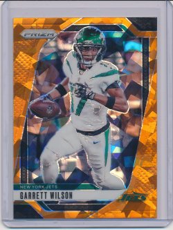    Garrett Wilson 2024 Panini Prizm Prizms Orange Ice