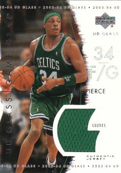 2003-04 Upper Deck UD Glass Pierce, Paul - Game Gear
