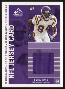 2003  SP Game Used Edition Field Fabrics Randy Moss