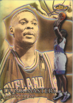 1999 Topps Finest Shawn Kemp Dunk Masters Refractor