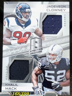 2014 Panini Spectra Khalil Mack/Jadeveon Clowney Rookie Combo
