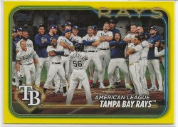 2024 Topps Series 1 Tampa Bay Rays/Yellow Border 