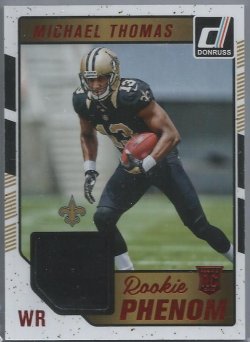 2016 Donruss Football Michael Thomas Rookie Phenom Jersey Relic Red Foil Parallel