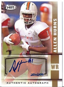 2014 Sage HIT Autographs Gold Allen Hurns