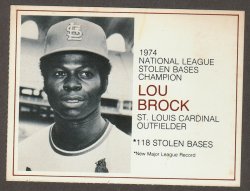 1975  Greyhound Pamphlet Lou Brock