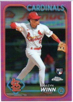 2024 Topps Chrome Winn, Masyn - Pink Refractors