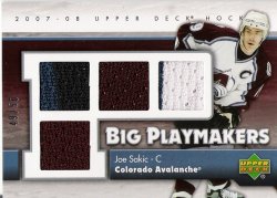2007-2008 Upper Deck  Joe Sakic Big Playmakers