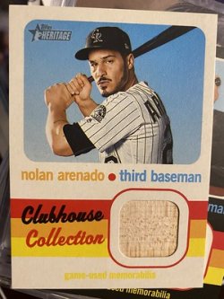2020 Topps heritage clubhouse collection nolan arenado