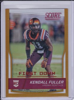    Kendall Fuller 2016 Score First Down RC /10