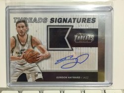 2015 Panini Threads Gordon Hayward Threads Signatures
