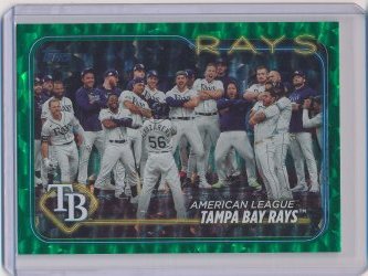    Tampa Bay Rays 2024 Topps Green Foil /499