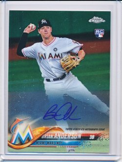    Brian Anderson 2018 Topps Chrome Rookie Autographs