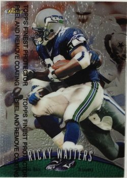 Ricky Watters 1996 Finest Gold Refractor w/Coating – Piece Of The Game