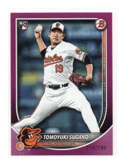 2025 Topps Bowman Fucshia Tomoyuki Sugano