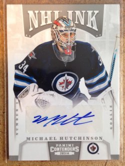 2013 Panini Panini Contenders Michael Hutchinson NHL Ink I-MHT