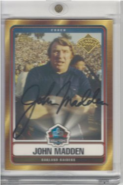 2006 Topps  John Madden Class of 2006 Hall Of Fame