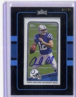 2012 Topps Archives Andrew luck rookie auto