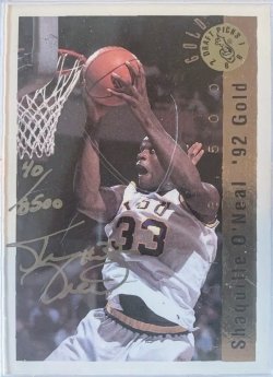 1992  Classic Shaquille ONeal gold auto