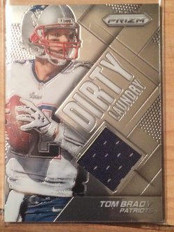 2014 Panini Prizm Tom Brady Dirty Laundry Relic