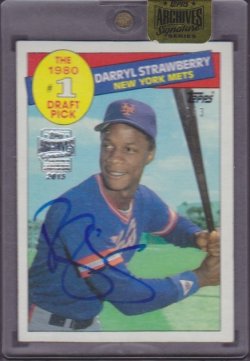 2015 Topps Archives Signature Series Darryl Strawberry 1985 Autograph SOLD