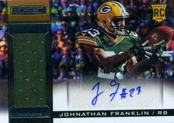 2013 Panini Rookies & Stars Premiere Rookie Materials Signatures Longevity Johnathan Franklin