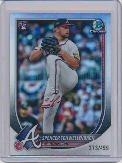    Spencer Schwellenbach 2025 Bowman Chrome Refractor RC /499