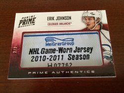 2012 Panini Prime Erik Johnson Prime Authentics
