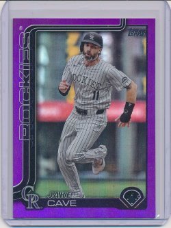    Jake Cave 2025 Topps Purple Rainbow Foil /250
