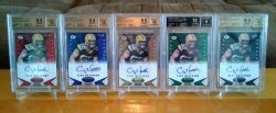 2014 Panini Certified Mirror Signatures Rainbow Clay Matthews