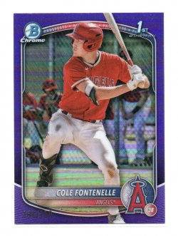 2025 Topps Bowman Chrome Prospects Purple Refractors Cole Fontenelle (Bowman 1st)