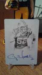 2013 Panini National Treasures Legends of the Field Private Signing Black Printing Plate Auto