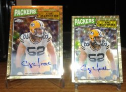 2015 Topps Chrome Regular & Mini 60th Anniversary Superfractor Autograph Clay Matthews
