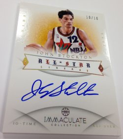 2012-13 Panini Immaculate John Stockton All-Star Auto