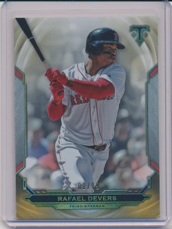    Rafael Devers 2019 Topps Triple Threads Gold /99