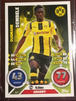2016 Topps Match Attax Bundesliga #87 Ousmane Dembele