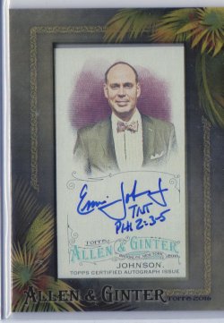 2016 Topps Allen & Ginter Ernie Johnson Autograph